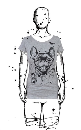 Amoklines - Frenchie, Girl-Shirt