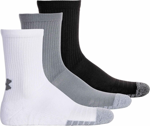 UnderArmour - UA Heatgear Crew 3pk-BLK, Socken