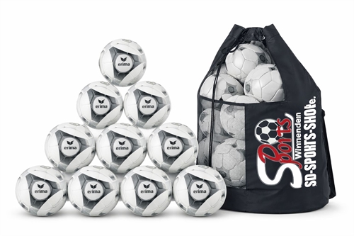 ERIMA - Hybrid Training 2.0 12er Ball+sack, Bundle