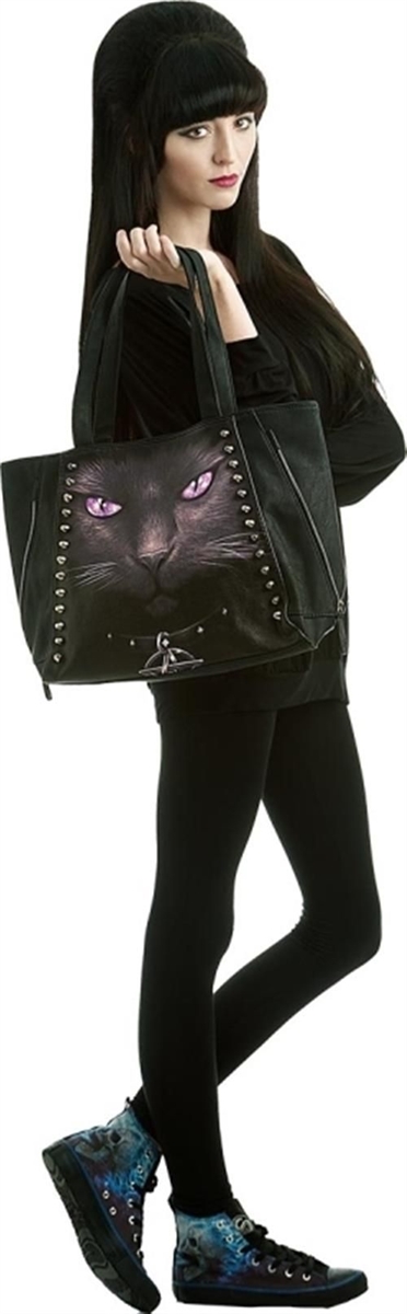 Spiral - Black Cat Tragetasche
