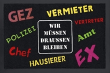 Wir m�ssen draussen bleiben, Fu�matte