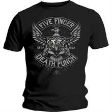 Five Finger Death Punch - Howe Eagle Crest, T-Shirt