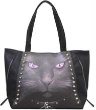 Spiral - Black Cat Tragetasche